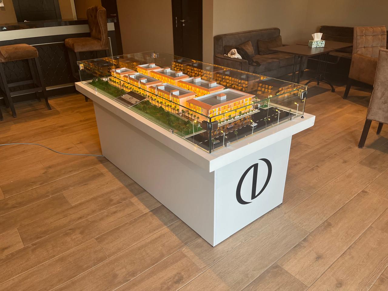 Maquette architecturale luxueuse