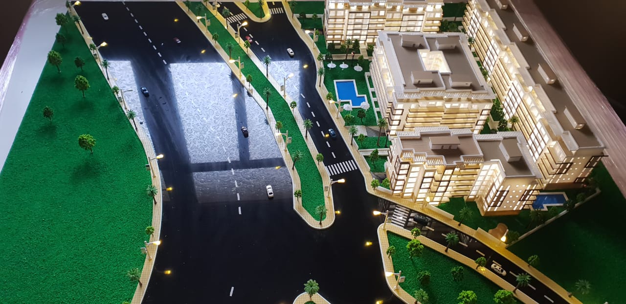 Maquette de parc industriel