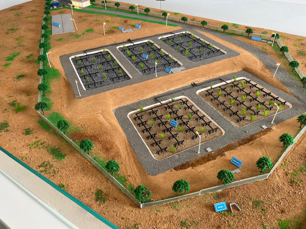 Station d'épuration des eaux usées moderne - Vue 3