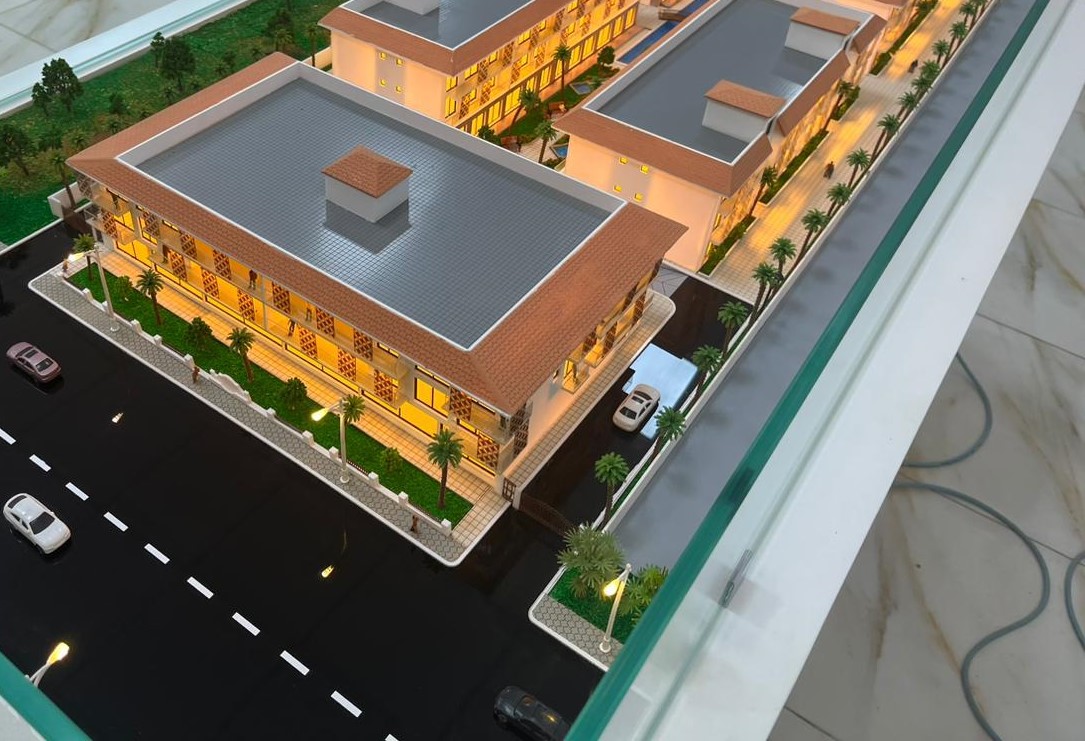 Maquette architecturale détaillée - Vue 3