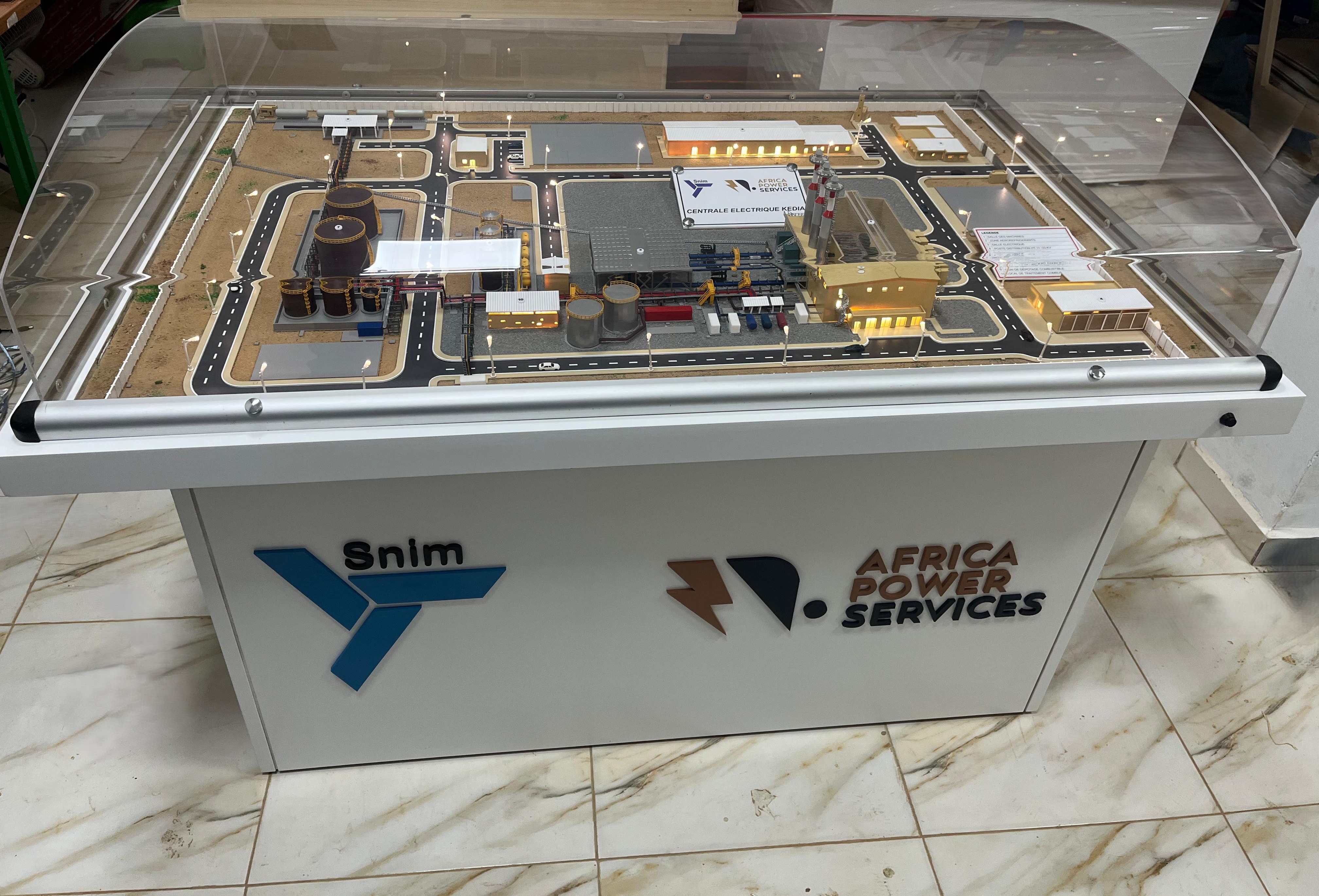 Maquette industrielle détaillée - Vue 1